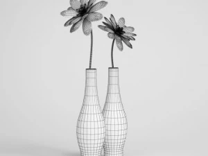 flowers in vase cgaxis models 006 09 3D Model