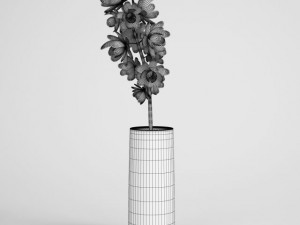 flowers in vase cgaxis models 006 12 3D 모델