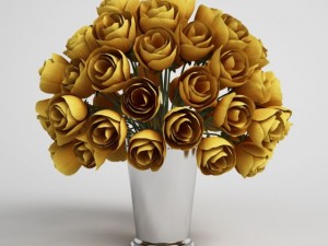 flower bouquet in vase cgaxis models 006 15 3D Model