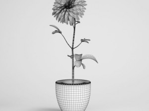 flower in vase cgaxis models 006 18 3D Model