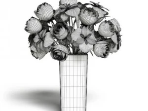 cgaxis models volume 6 flowers 3D Model