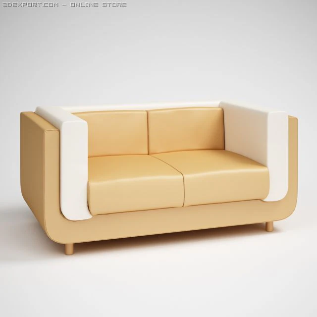 sofa 08 3D Model .c4d .max .obj .3ds .fbx .stl .blend 