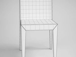 contemporary side chair 12 3D Model