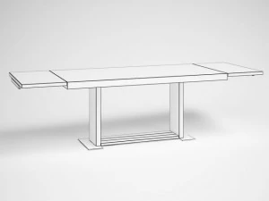 extension rectangular table 13 3D Model