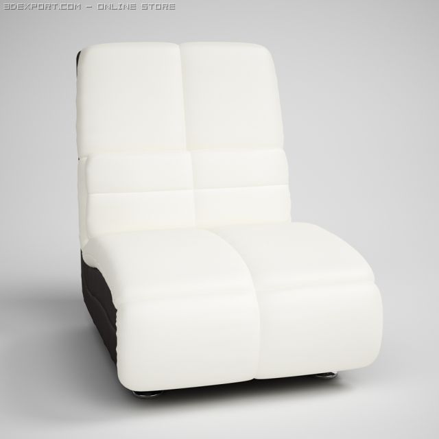 modern armless chair 14 Modèle 3D .c4d .max .obj .3ds .fbx .stl .blend 