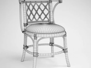 rattan chair 01 3D Model