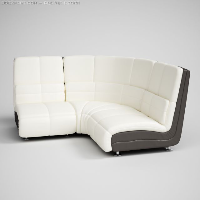 modern corner sofa 16 3D Модель .c4d .max .obj .3ds .fbx .stl .blend 