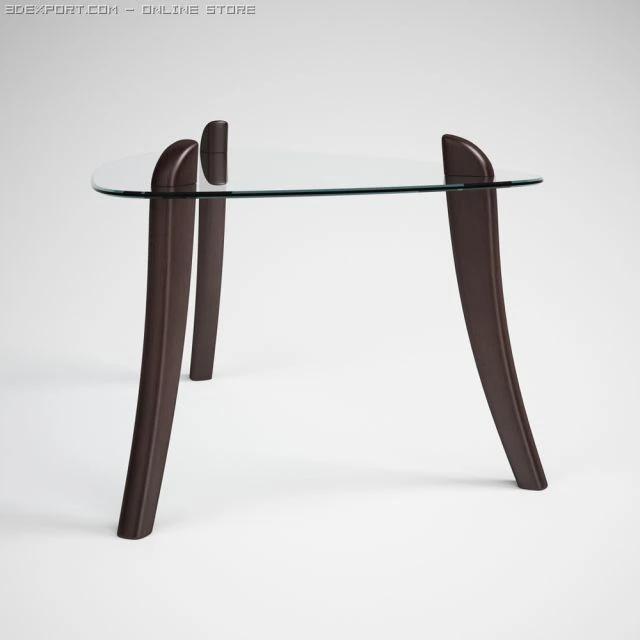 glass topped table 17 3D Model .c4d .max .obj .3ds .fbx .stl .blend 