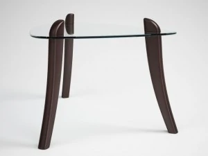 meja berlapis kaca 17 Model 3D