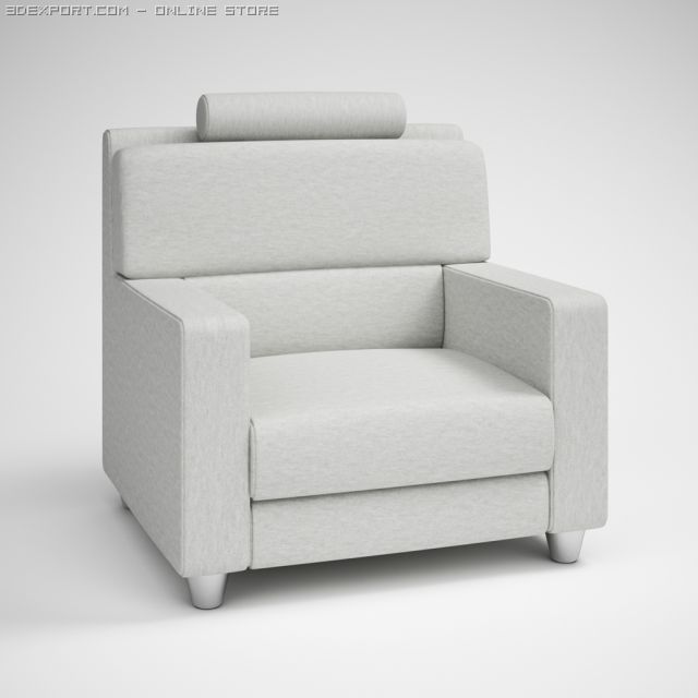 modern armchair 24 3D Модель .c4d .max .obj .3ds .fbx .stl .blend 
