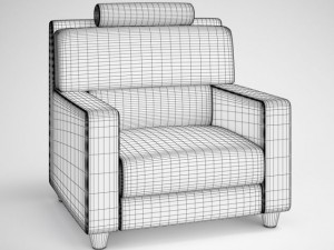 modern armchair 24 3D Модель