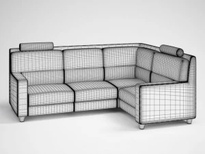 modern corner sofa 26 3D Model