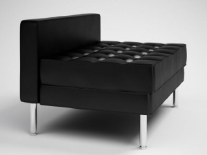 black modern daybed 29 3D Model