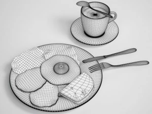 śniadanie 01 Model 3D