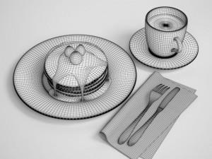 pancake breakfast 03 Modello 3D