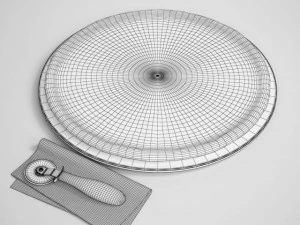 pizza set 06 3D Model