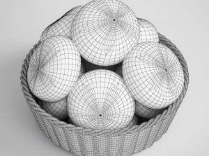 basket of buns 07 3D Model