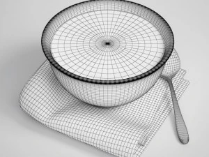 bowl of soup 10 3D Model