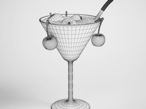tropical cocktail 19 3D Model