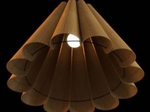 abat-jour en bois 02 Modèle 3D
