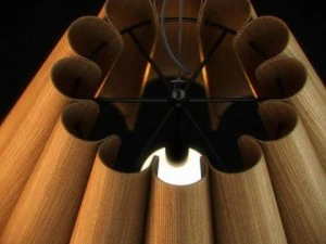 wooden lampshade 02 3D Model