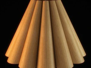 wooden lampshade 02 3D Model