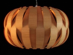 unique wooden chandelier 03 Model 3D