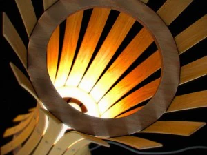 wooden floor lamp 04 3D Model