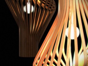 wooden hanging light fixture 06 3D मॉडल