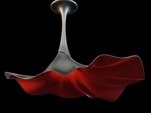 chrome ceiling light 14 3D Model