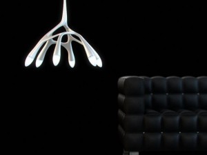 chrome ceiling lamps 15 3D Model