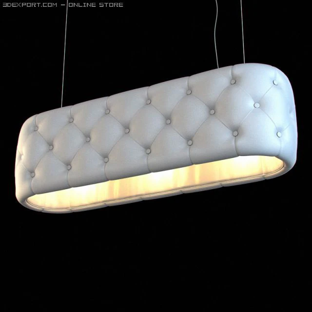 leather lampshade 18 3D Model .c4d .max .obj .3ds .fbx .stl .blend