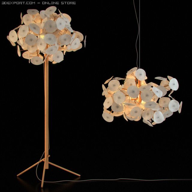 lamp set 20 3D Model .c4d .max .obj .3ds .fbx .stl .blend 