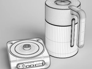 cgaxis electric kettle 02 3D Model