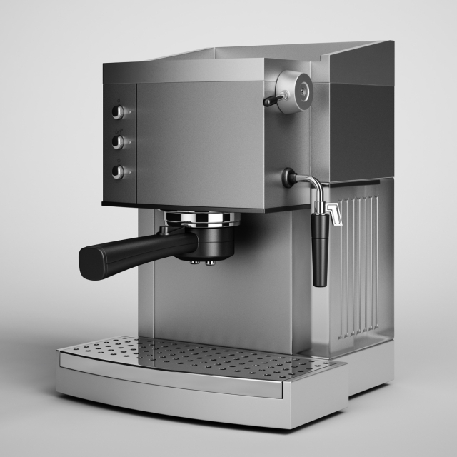cgaxis coffee maker 05 3D Model .c4d .max .obj .3ds .fbx .stl .blend 