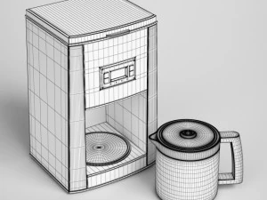 cgaxis electric coffee maker 06 3D Model