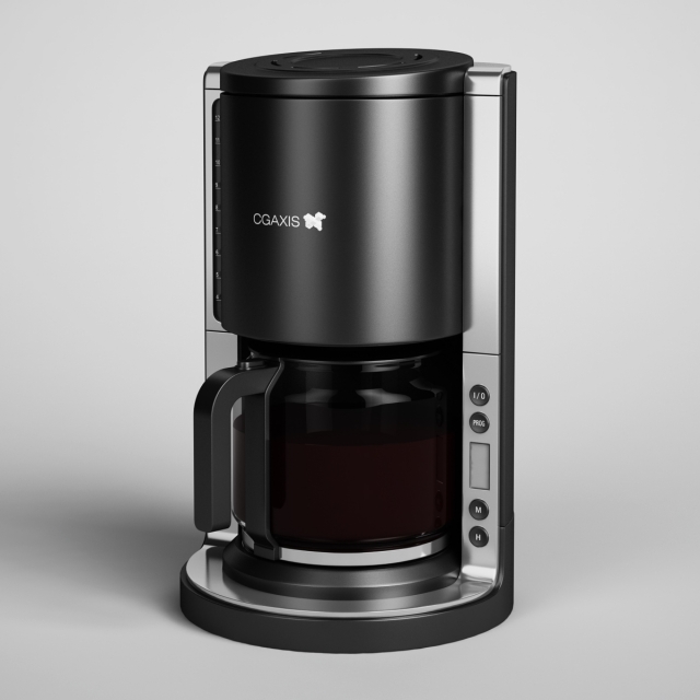 cgaxis electric coffee maker 07 Modèle 3D .c4d .max .obj .3ds .fbx .stl .blend 