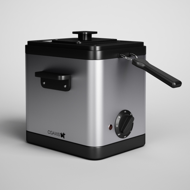 cgaxis electric deep fryer 10 3D Модель .c4d .max .obj .3ds .fbx .stl .blend 