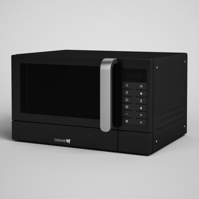 cgaxis countertop microwave oven 12 Model 3D .c4d .max .obj .3ds .fbx .stl .blend 
