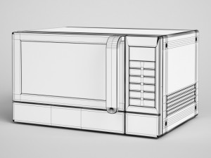 cgaxis countertop microwave oven 12 Model 3D
