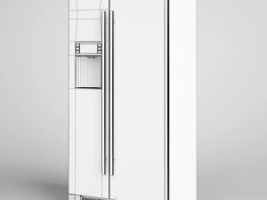 cgaxis side by side refrigerator 13 3D Model