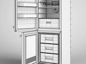 cgaxis refrigerator 14 3D Model