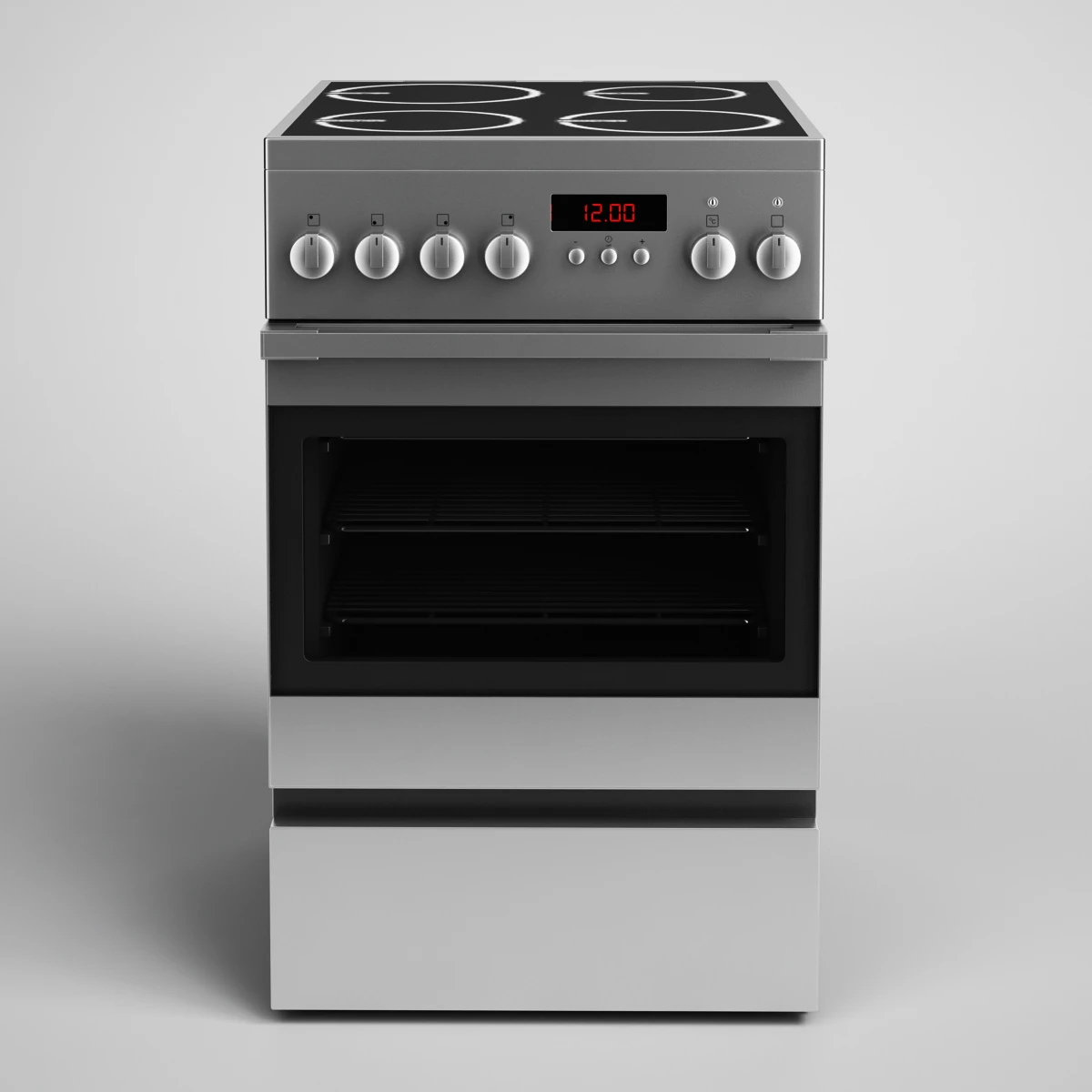 cgaxis electric stove 15 3D Model .c4d .max .obj .3ds .fbx .stl .blend