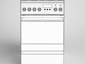 cgaxis electric stove 15 Modelo 3D