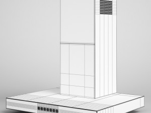 cgaxis cooker exhaust fan hood 18 3D Model