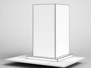 cgaxis cooker exhaust fan hood 19 3D Model
