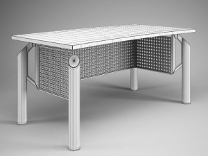 cgaxis office desk 01 3D Model