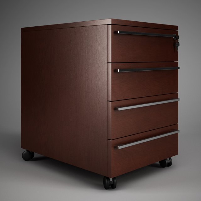 cgaxis office drawer cabinet 02 3D Model .c4d .max .obj .3ds .fbx .stl .blend 