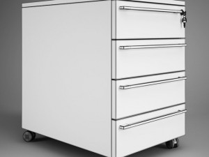 cgaxis office drawer cabinet 02 3D Model
