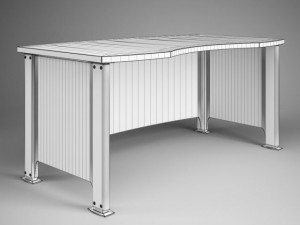 cgaxis office desk 06 Model 3D